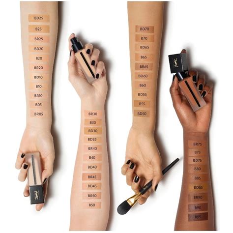 ysl all hours foundation spf20|YSL foundation color chart.